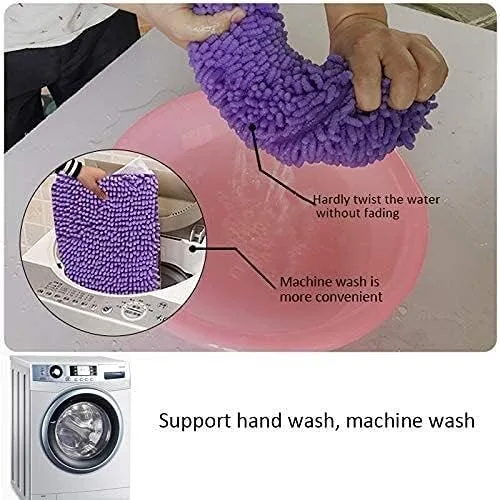 Vista 5 de JYDQM Tapete de baño grueso con memoria para inodoro, bañera, sala de estar, puerta, baño, absorbente, tapete antideslizante para el suelo del pie