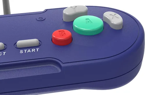 Vista 6 de Retro-Bit Legacy GC - Controlador con cable - para Gamecube y Wii - índigo