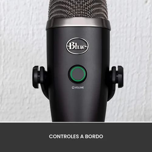 Vista 5 de Logitech for Creators Blue Yeti Nano - Micrófono USB para juegos, transmisión, podcasting, Twitch, YouTube, Discord, grabación para PC y Mac, Plug &