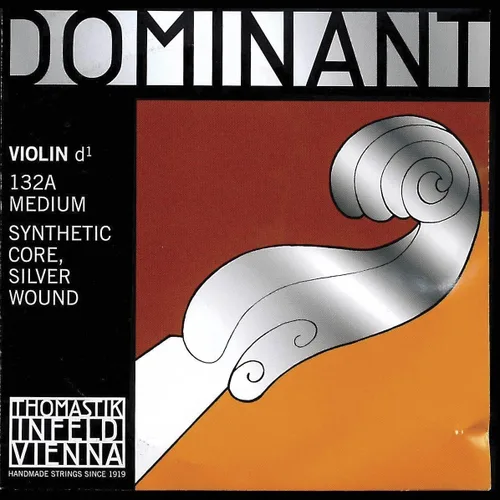 Vista 12 de Thomastik -Infeld Dominant Violin Single D String - Escala 1/2 - No. 132 1/2