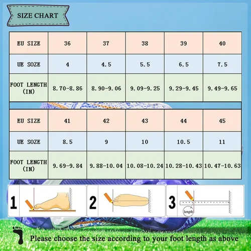 Vista 7 de Zapatos de fútbol para hombre, para exteriores, césped interior, tenis de entrenamiento de fútbol profesional, botas de fútbol atléticas
