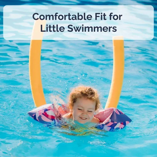 Vista 6 de Limmys Flotadores de brazo de alta calidad para niños, de 1 a 6 años, alas de agua inflables para nadar (ganador del premio Mom's Choice Award)