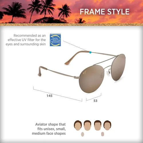 Vista 7 de Maui Jim Gafas de sol polarizadas de moda para hombre y mujer