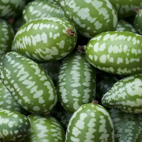Vista 3 de Cucamelon Seeds - Paquete de 35 semillas de pepinillo agrio mexicano, melón de ratón, 35 semillas