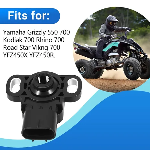 Vista 2 de Sensor de posición del acelerador TPS para Yamaha Grizzly 550 700 Kodiak 700 Rhino 700 Road Star Viking 700 YFZ450X YFZ450R Reemplazar