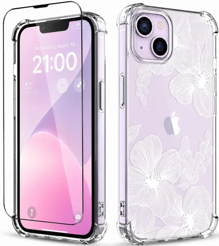 Vista 8 de Funda para iPhone 13 y iPhone 14 (6.1 pulgadas), funda protectora delgada de poliuretano termoplástico suave a prueba de golpes, bonito