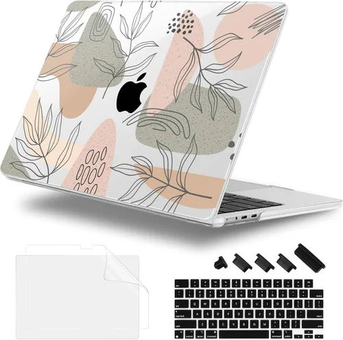 Vista 31 de Funda para MacBook Air de 15 Pulgadas 2025 2024 2023 Versión M4 A3241 M3 A3114 M2 A2941, Carcasa Rígida con Protector de Pantalla y Cubierta