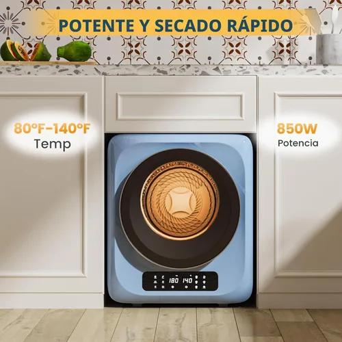Vista 4 de Zynkez Secadora de ropa portátil de 12 libras, secadora de ropa compacta de 850 W con secadora de botas, 6 modos de secado, secadora eléctrica