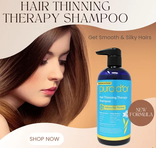 Vista 6 de Pura D'or Champú terapéutico para adelgazamiento del cabello, 16 onzas, paquete de 2