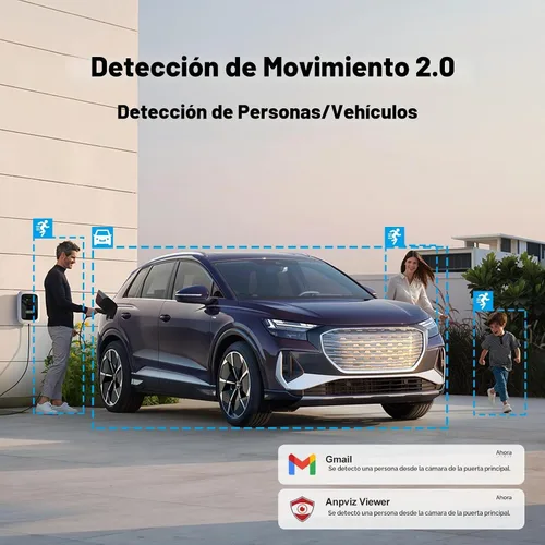 Vista 5 de Anpviz Sistema de cámara de seguridad PoE de 16CH 4K comercial, 16 piezas H.265+ con cable de 8MP cámaras IP al aire libre con micrófono, visión