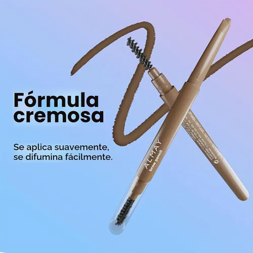 Vista 4 de Almay Lápiz de Cejas con Cepillo Spoolie, Fácil de Lograr Cejas, Hipoalergénico, 801 Rubio Oscuro
