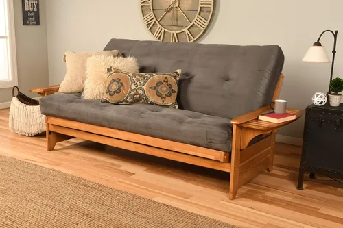 Vista 14 de Kodiak Furniture Futón Phoenix de tamaño completo con acabado de nuez de mantequilla, canadiense