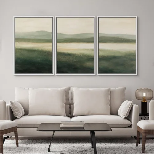 Vista 203 de SIGNWIN Lienzo enmarcado para pared, juego de arte de collage de hojas transparentes en blanco y negro, ilustraciones de naturaleza silvestre, arte