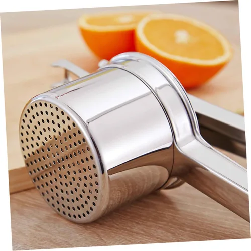 Vista 9 de Cabilock Exprimidor manual de limón de acero inoxidable con mango largo para apretar sin esfuerzo y fácil limpieza para chefs caseros y cocinas