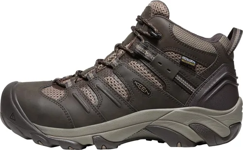 Vista 7 de Botas de trabajo impermeables con puntera de acero de altura media Lansing Mid para hombre, de KEEN Utility Mantillo/Shitake