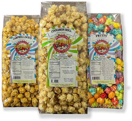 Vista 8 de Campbell's Sweets Factory Sabores gourmet de palomitas de maíz con sabor a cheddar, Buffalo Ranch y Nacho Jalapeño, paquete de regalo variado de 3