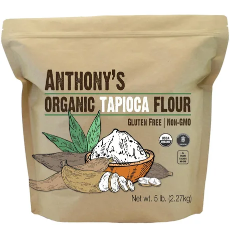 Vista 7 de Anthony's Harina de Tapioca Orgánica, 2.5 lb, Sin Gluten, Sin OGM