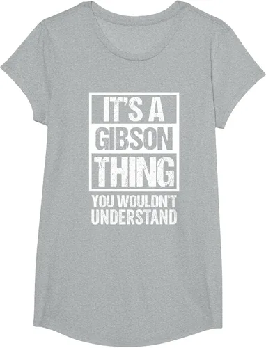 Vista 55 de It's A Gibson Thing You would Not Understand - Camiseta con nombre familiar, Negro, S