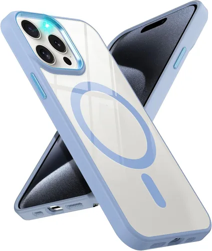 Vista 12 de Funda para iPhone 13 Pro compatible con MagSafe, funda magnética transparente para iPhone 13 Pro con funda protectora delgada a prueba de golpes