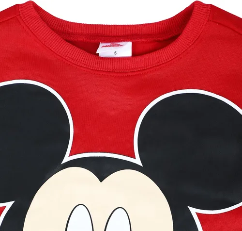 Vista 3 de Disney Mickey Mouse Conjunto de sudadera y pantalones para niños pequeños y niños de preescolar