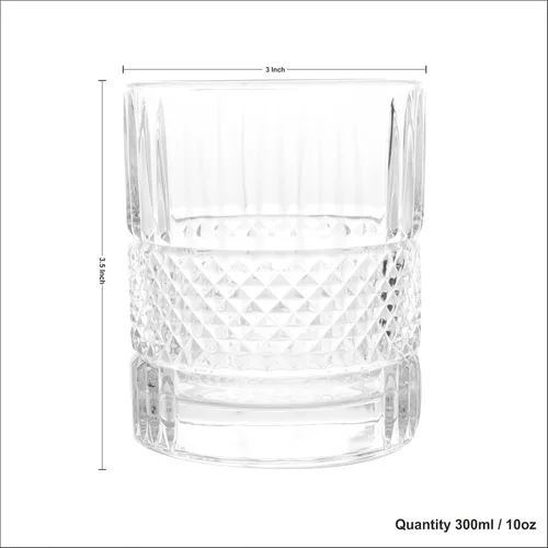 Vista 3 de LEMONSODA Vasos de whisky vintage premium Double Rocks - Vidrio de estilo vintage de diseño único