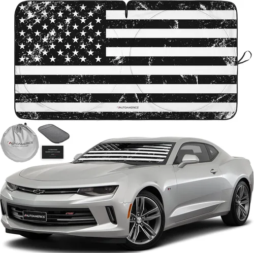 Vista 33 de Parasol de Parabrisas de Una Pieza - Parasol Cromado Líquido Plegable para Ventana Delantera de Auto para Carros SUV Camión - Protector Visor