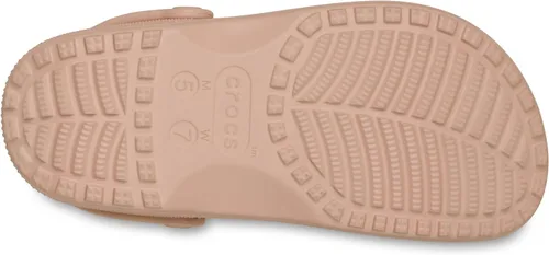 Vista 4 de Crocs Zuecos clásicos de lona elaborados unisex para hombres y mujeres Caramelo rosa