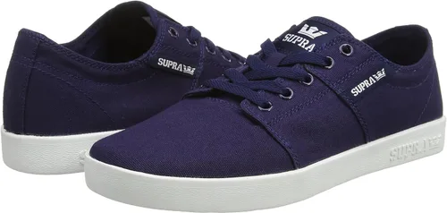 Vista 6 de Supra Stacks II - Tenis para hombre, color azul marino y blanco