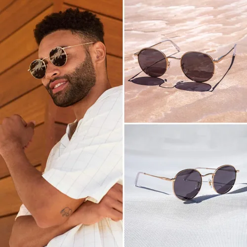 Vista 10 de Wearme Pro, modernos lentes de sol con lente redondo reflectante