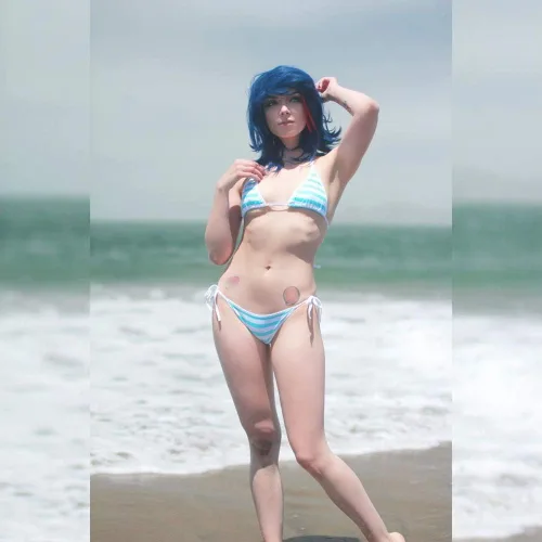 Vista 4 de TOMORI Bikini de rayas lindo y sexy estilo japonés para cosplay
