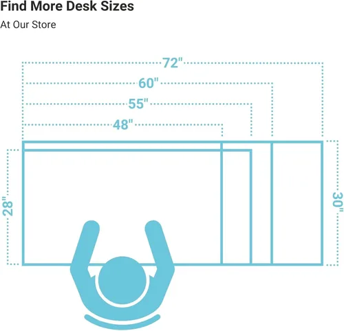 Vista 9 de Progressive Desk Escritorio eléctrico de pie ajustable en altura de 48 x 30