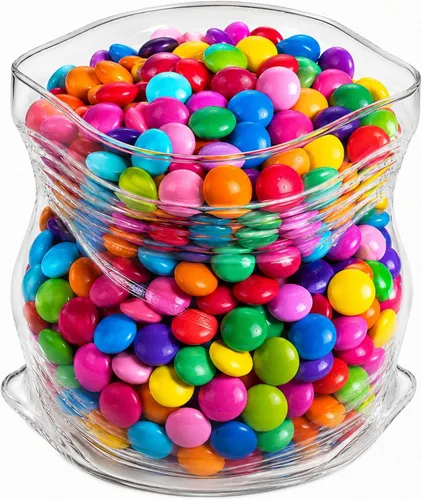 Vista 8 de Restaurantware Tazón de Vidrio Transparente de 8 oz Borde Ondulado Tazón de Bolsa Sin Cremallera Plato de Servir Creativo Apto para Lavavajillas