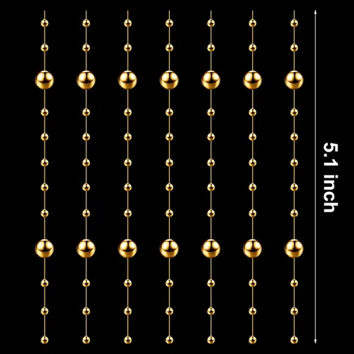 Vista 3 de Geosar 48 cuerdas de perlas artificiales para velas flotantes, rellenos de jarrones sintéticos, guirnaldas decorativas de cuentas para centros