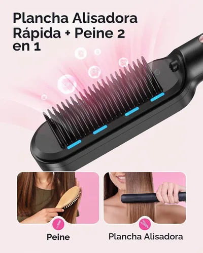 Vista 3 de Wavytalk Cepillo alisador de vapor Sleek Sweep and Steamline Pro
