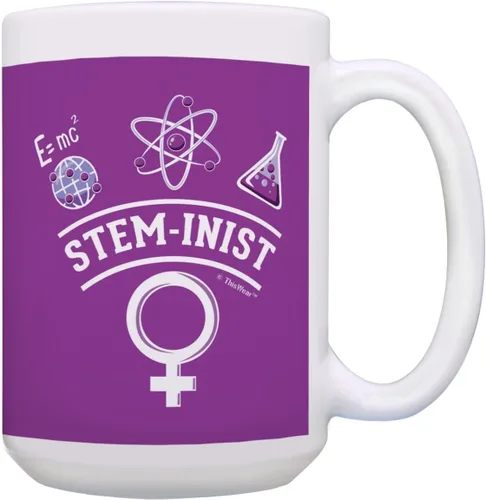 Vista 8 de Mujeres en la ciencia STEMinist Feminist Ciencia Mujer Mujer Profesora de Ciencias Regalos Mujer Ingeniera Regalo Taza de Café Taza de Té