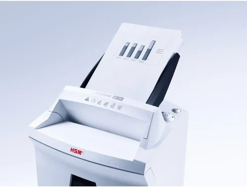 Vista 6 de HSM SECURIO AF150 L5 Trituradora de corte cruzado con alimentación automática de papel; tritura hasta 150 automáticamente/7 manualmente; capacidad
