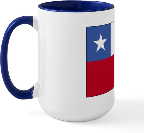 Vista 26 de CafePress Taza de café de cerámica extra grande de 15 oz (15.0 fl oz) con bandera de Chile