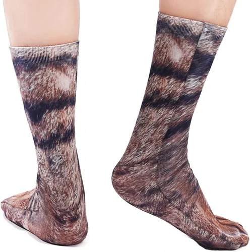 Vista 4 de Calcetines divertidos para regalo de Navidad para hombres, mujeres y adolescentes