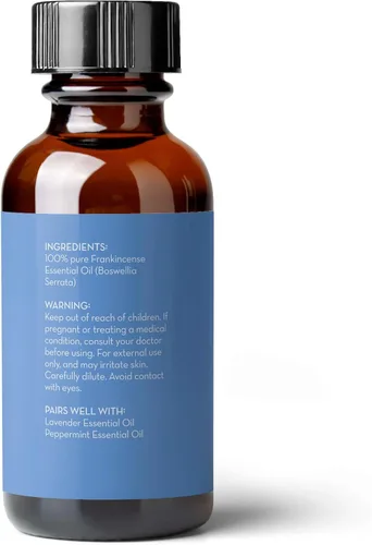 Vista 6 de Pure Body Naturals Aceite esencial de incienso, 1 onza líquida, grado terapéutico puro y sin diluir, para difusor y piel, meditación y yoga, incluye