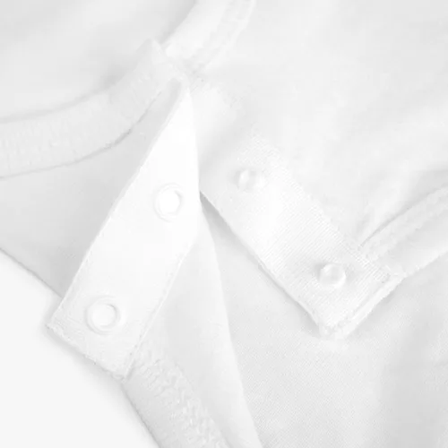 Vista 4 de Mameluco de bebé personalizado, mameluco personalizado para recién nacido, el mejor regalo para niñas, mameluco blanco recién nacido, elefante, body