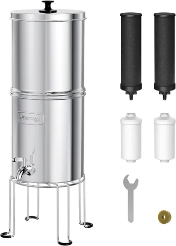 Vista 9 de Sistema de filtro de agua alcalina Waterdrop alimentado por gravedad, aumenta el pH, reduce el fluoruro y hasta un 99% del cloro, con 4 filtros