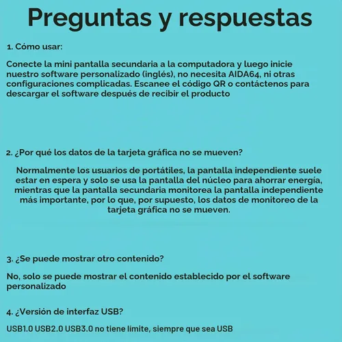Vista 8 de WOWNOVA Monitor de temperatura de computadora versión en inglés, pantalla ARGB para PC, Mini pantalla IPS USB, monitor de datos HDD CPU RAM
