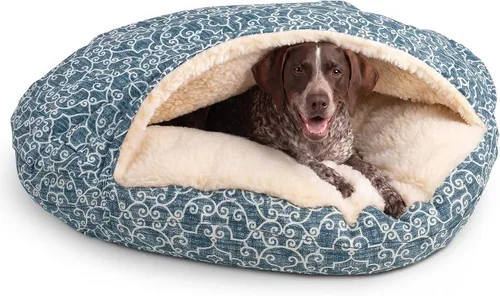 Vista 44 de Snoozer Cama de lujo de microsuede acogedora estilo cueva para mascotas, pequeña, antracita For small sized pets, Removable washable cover