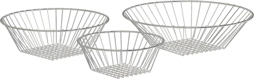 Vista 4 de HomeEssentials - Canasta colgante de alambre, 3 niveles Cestas ajustables y separables, incluye ganchos de techo y plátano