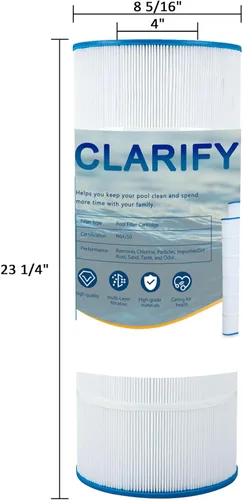 Vista 4 de CLARIFY Filtro de repuesto para piscina compatible con PA120, C1200, CX1200RE, Filbur FC-1293, Ultra-B2, Waterway Clearwater II, Pro Clean 125