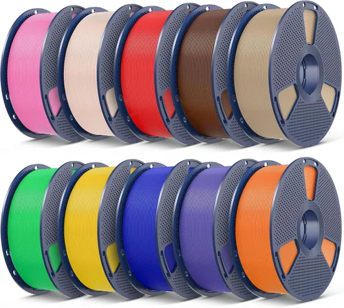 Vista 69 de SUNLU - Filamento PLA Plus para impresora 3D, 1.75 mm, bobina de 1 kg (2.2 lb), enrollado de forma ordenada, precisión dimensional ±0.02 mm