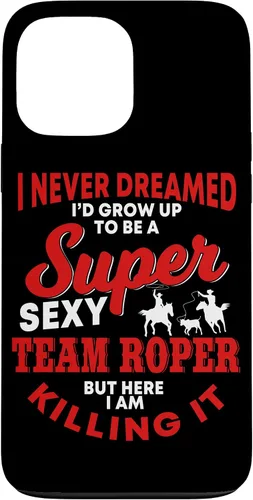 Vista 24 de Funny Team Roper Quote Rodeo Western Horse Roping Case para iPhone 17