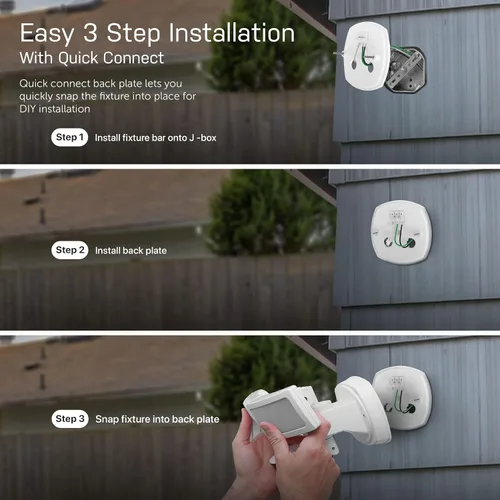 Vista 8 de Feit Electric SEC3000/CAM/WIFI Cámara de seguridad LED inteligente para exteriores con sensor de movimiento, audio bidireccional, reflector de 39