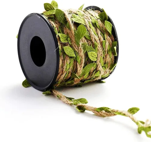 Vista 15 de Cuerda natural de yute de hoja azul de 33 pies, cuerda de arpillera de cáñamo de 3 capas, cuerda de arpillera de cáñamo, resistente para decoración