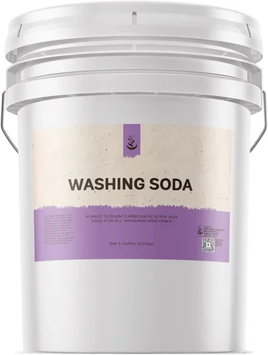 Vista 4 de Soda de lavado natural, o carbonato de sodio, limpiador, multiuso suavizador de agua y quitamanchas (disponible en 4 oz, 11 oz, 1 kg, 2 kg, y 5 lb).